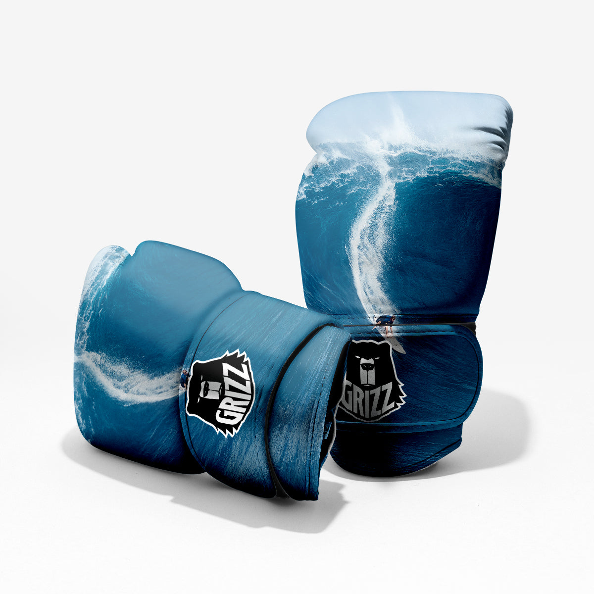 Surfing On Sea Print Pro Boxing Glove