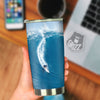 Surfing On Sea Print Tumbler-grizzshop