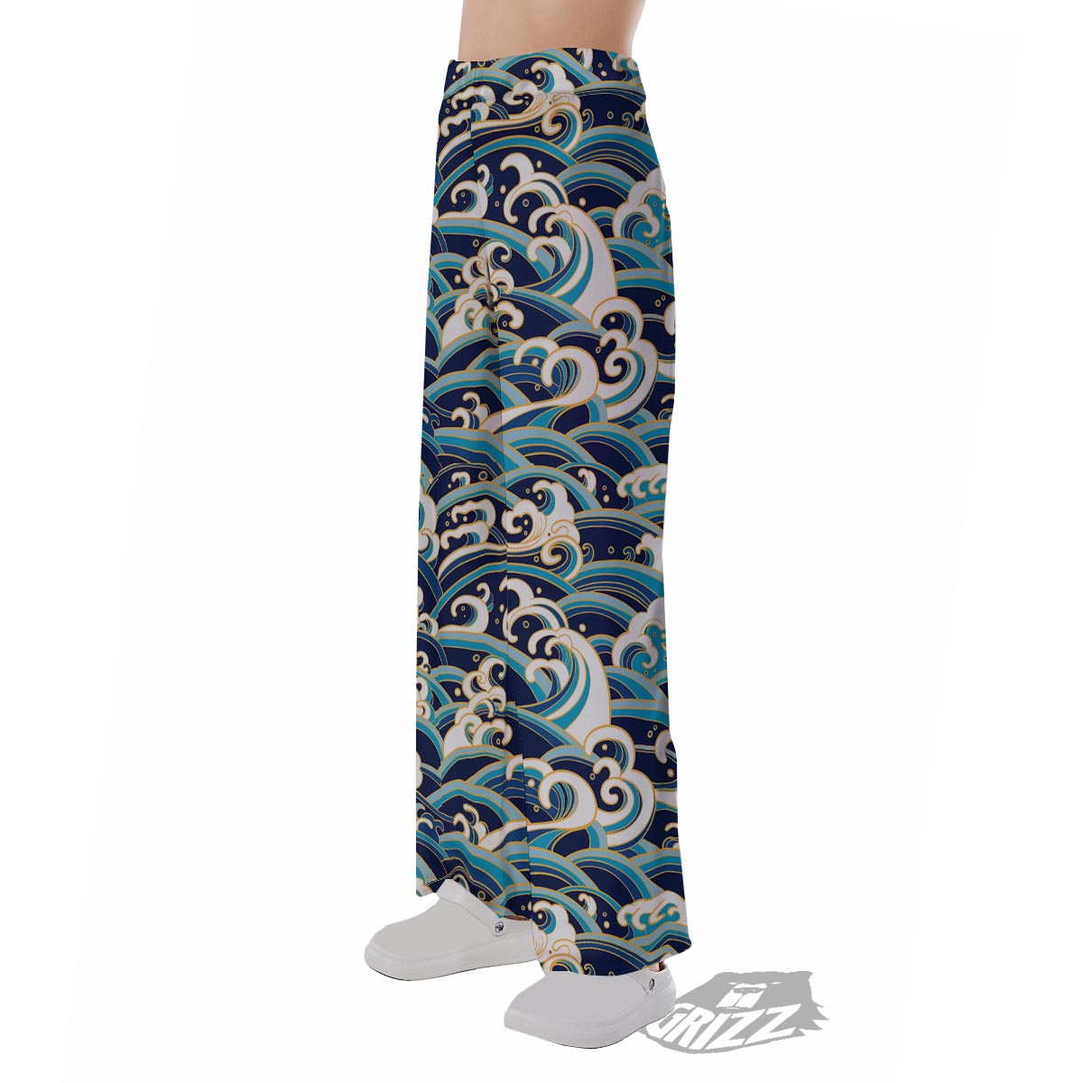 Surfing Sea Wave Print Pattern Pajama Pants-grizzshop