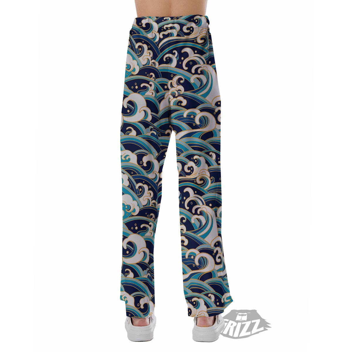 Surfing Sea Wave Print Pattern Pajama Pants-grizzshop