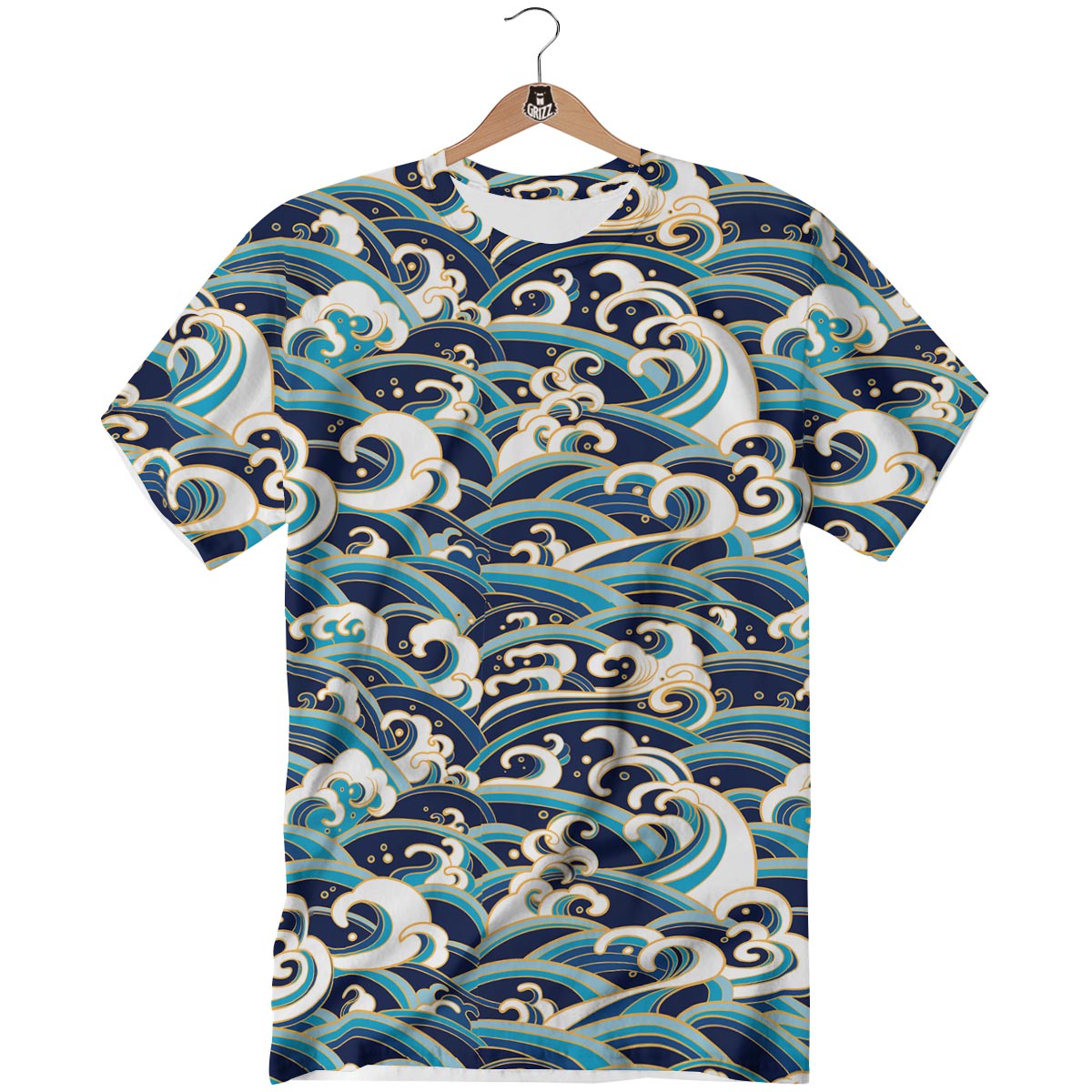 Surfing Sea Wave Print Pattern T-Shirt-grizzshop