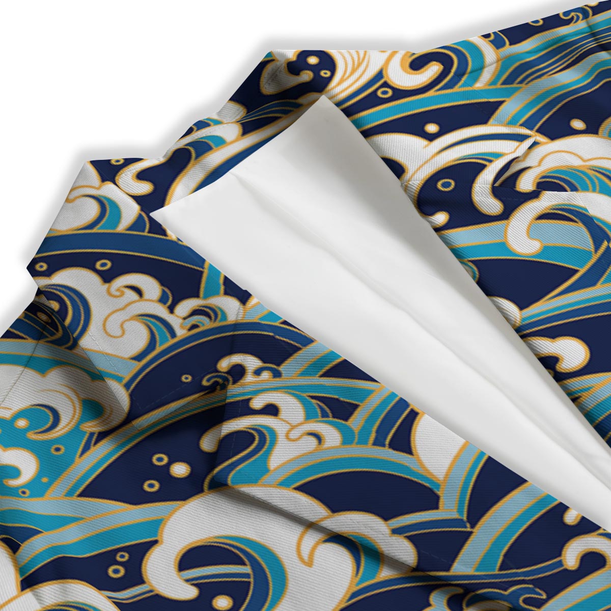 Surfing Sea Wave Print Pattern Women's Blazer-grizzshop