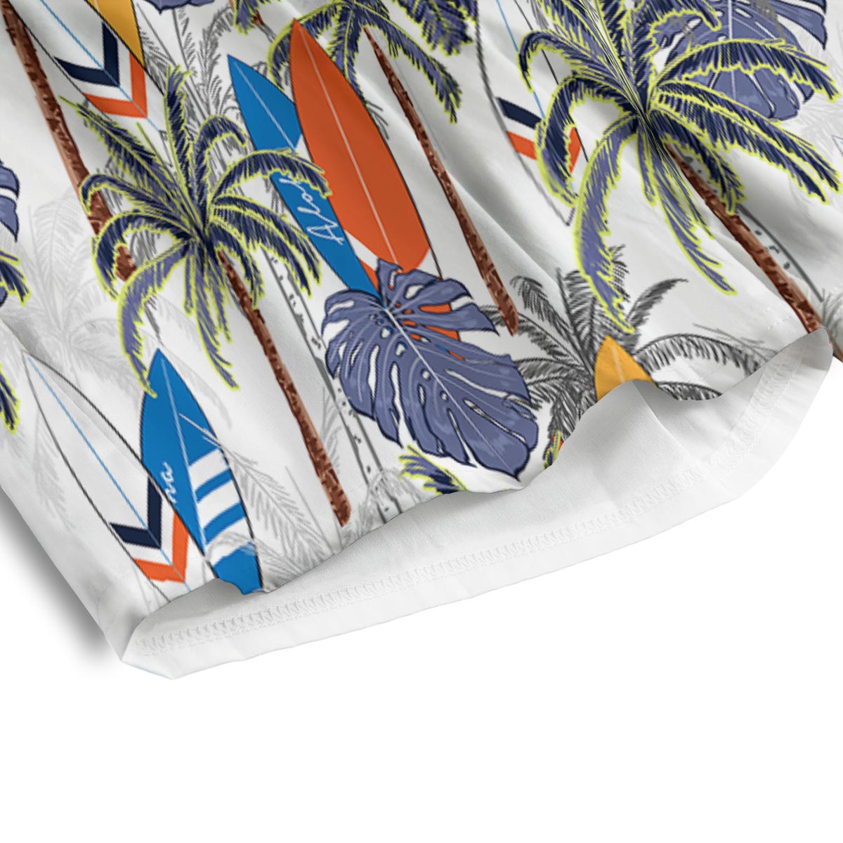 Surfing Summer Print Pattern Men's Athletic Shorts