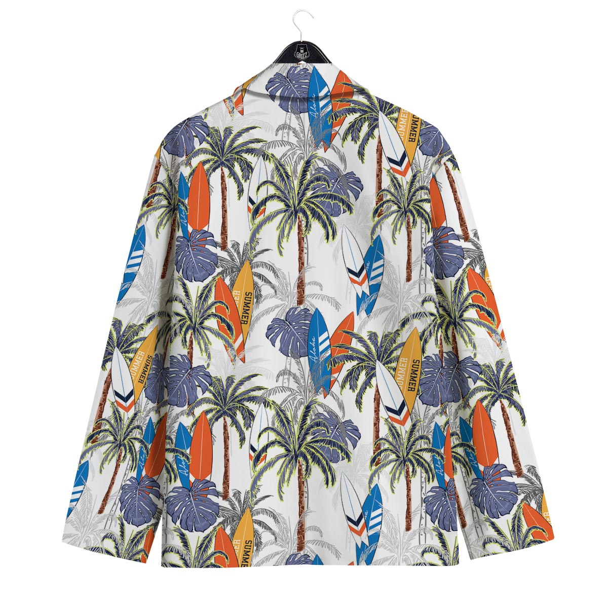 Surfing Summer Print Pattern Men's Sport Coat-grizzshop