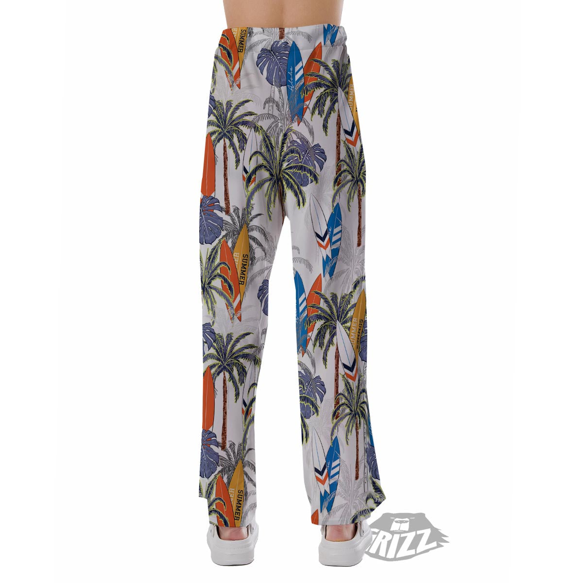 Surfing Summer Print Pattern Pajama Pants-grizzshop