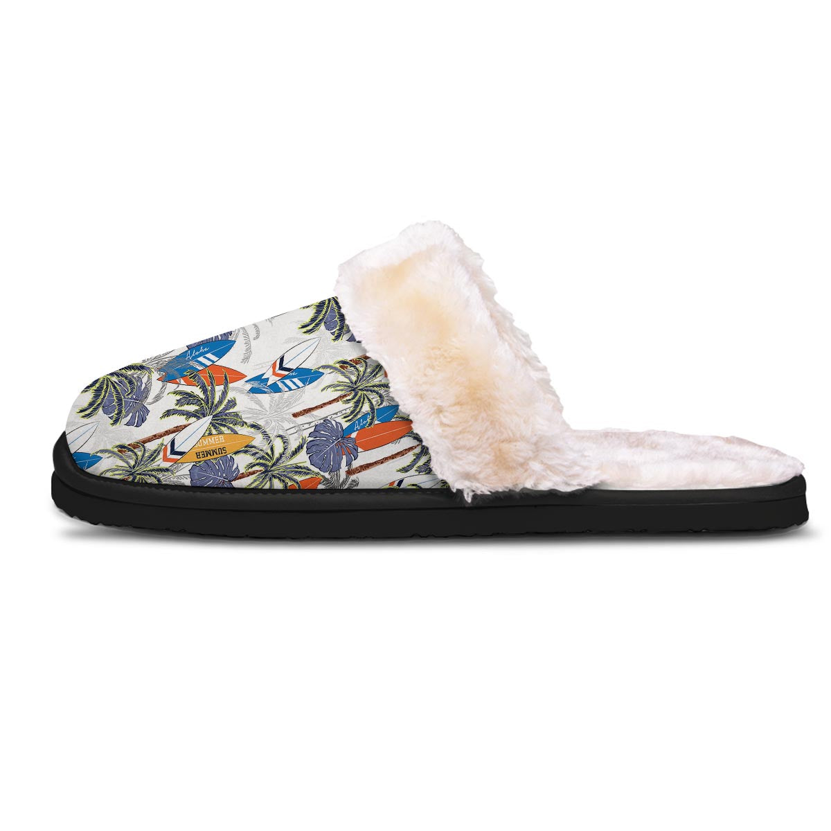 Surfing Summer Print Pattern Slippers-grizzshop