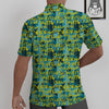 Surfing Graffiti Print Pattern Untucked Shirts-grizzshop