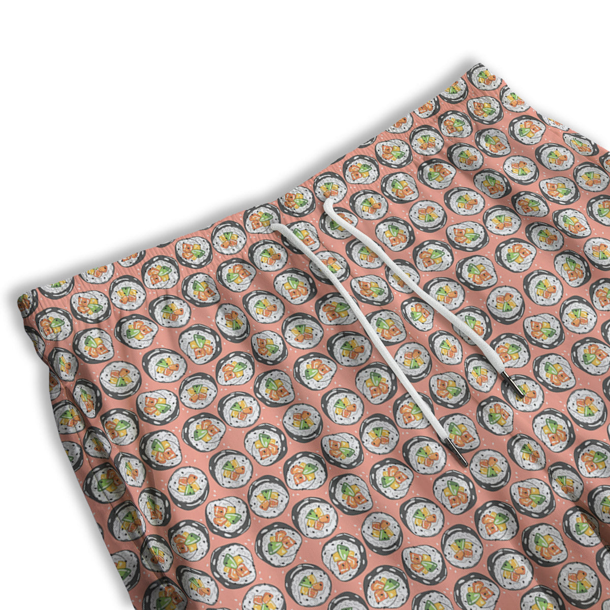 Sushi Colorful Print Pattern Men's Athletic Shorts