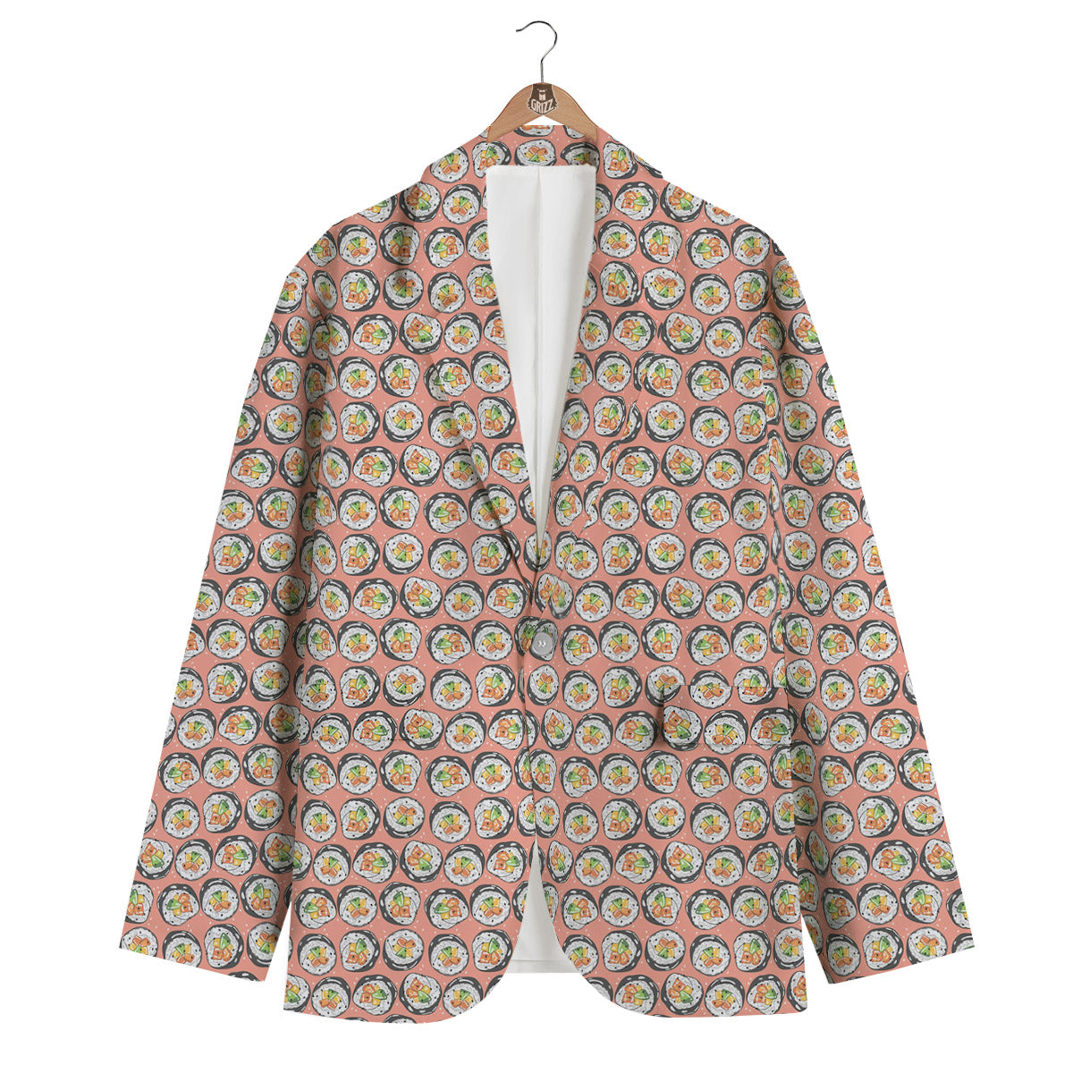 Sushi Colorful Print Pattern Men's Blazer-grizzshop