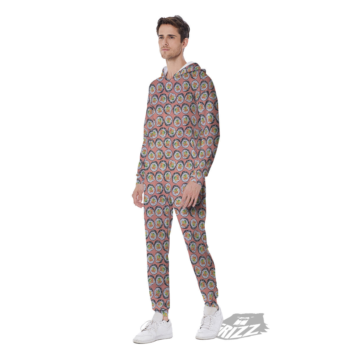 Sushi Colorful Print Pattern Men's Jumpsuit-grizzshop