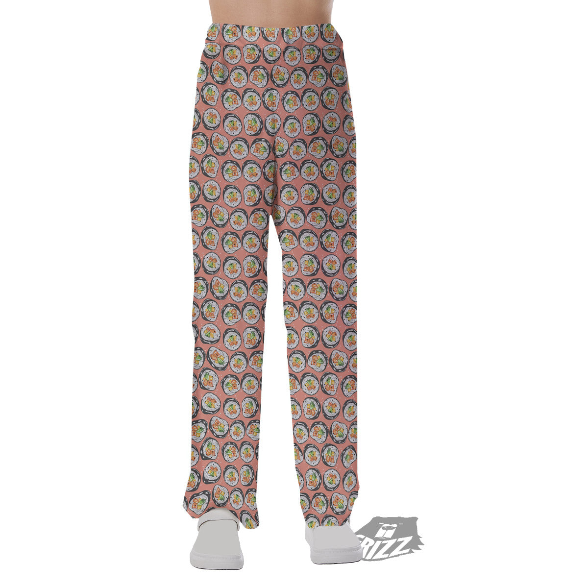 Sushi Colorful Print Pattern Pajama Pants-grizzshop