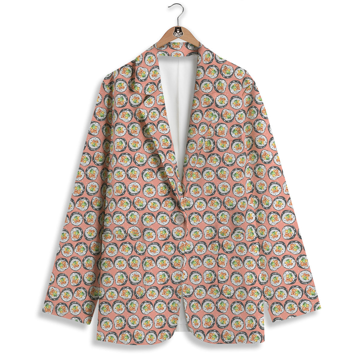 Sushi Colorful Print Pattern Women's Blazer-grizzshop