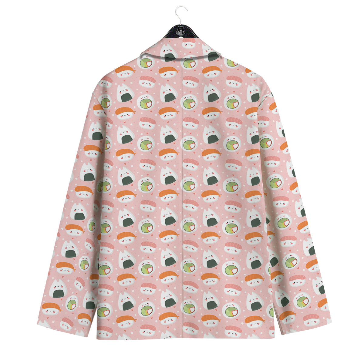 Sushi Cute Japanese Print Pattern Men's Sport Coat-grizzshop