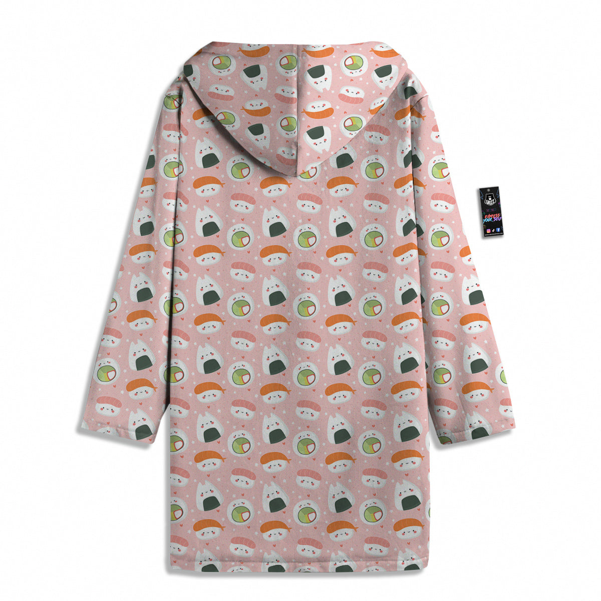 Sushi Cute Japanese Print Pattern Men's Windbreaker Jacket-grizzshop