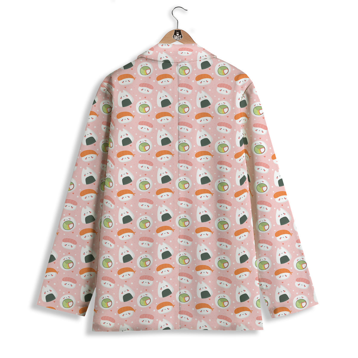 Sushi Cute Japanese Print Pattern Women's Blazer-grizzshop