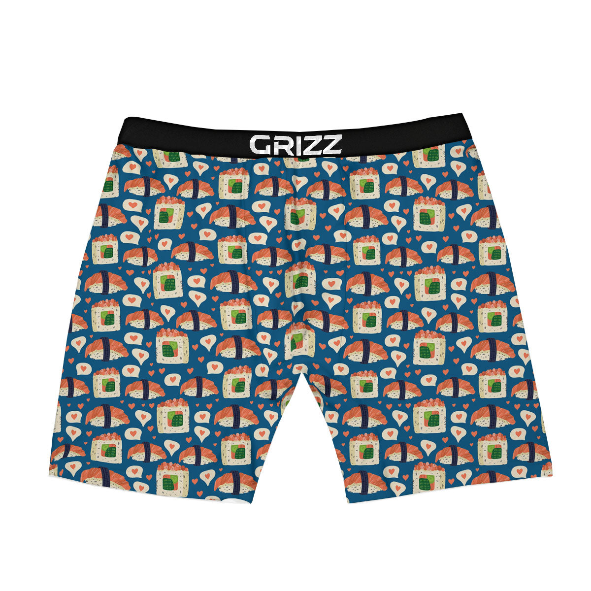 Sushi Doodle Japanese Print Pattern Boxer Briefs-grizzshop