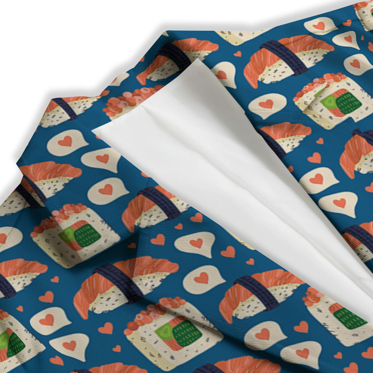 Sushi Doodle Japanese Print Pattern Women's Blazer-grizzshop