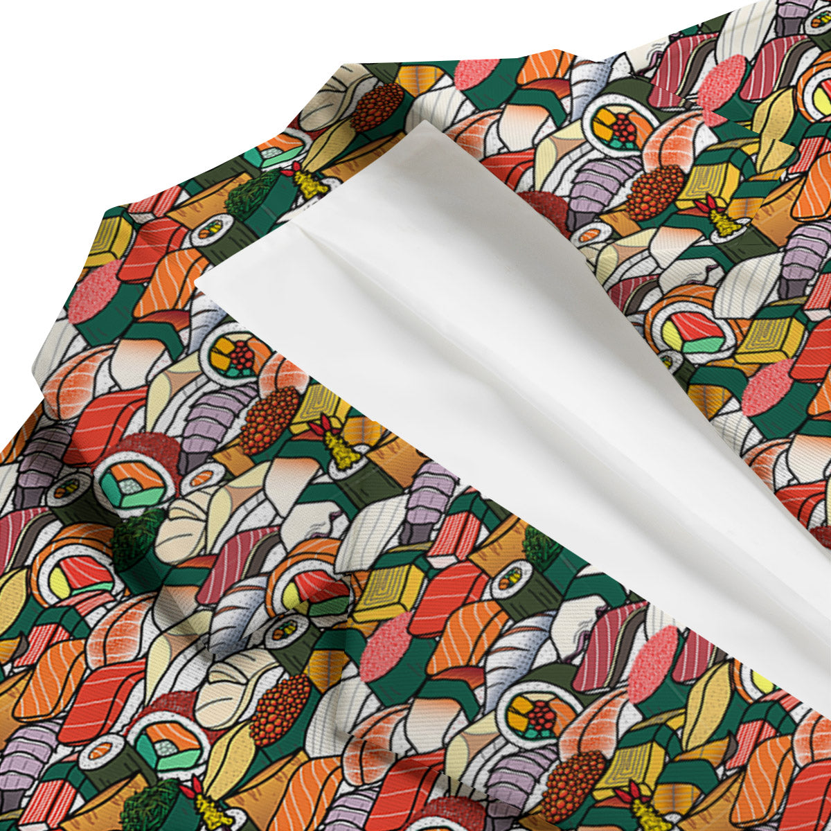 Sushi Japanese Colorful Print Pattern Men's Blazer-grizzshop