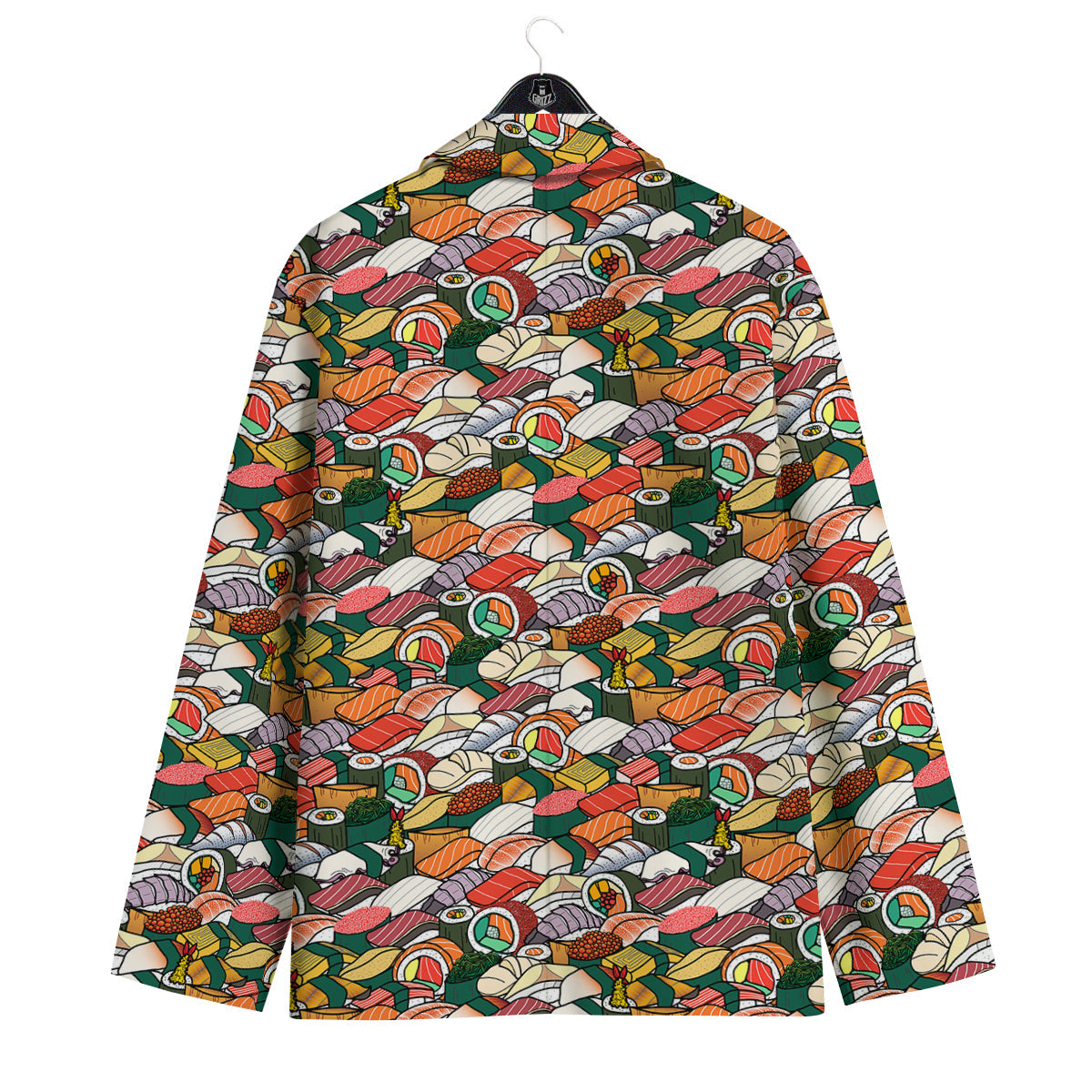 Sushi Japanese Colorful Print Pattern Men's Sport Coat-grizzshop