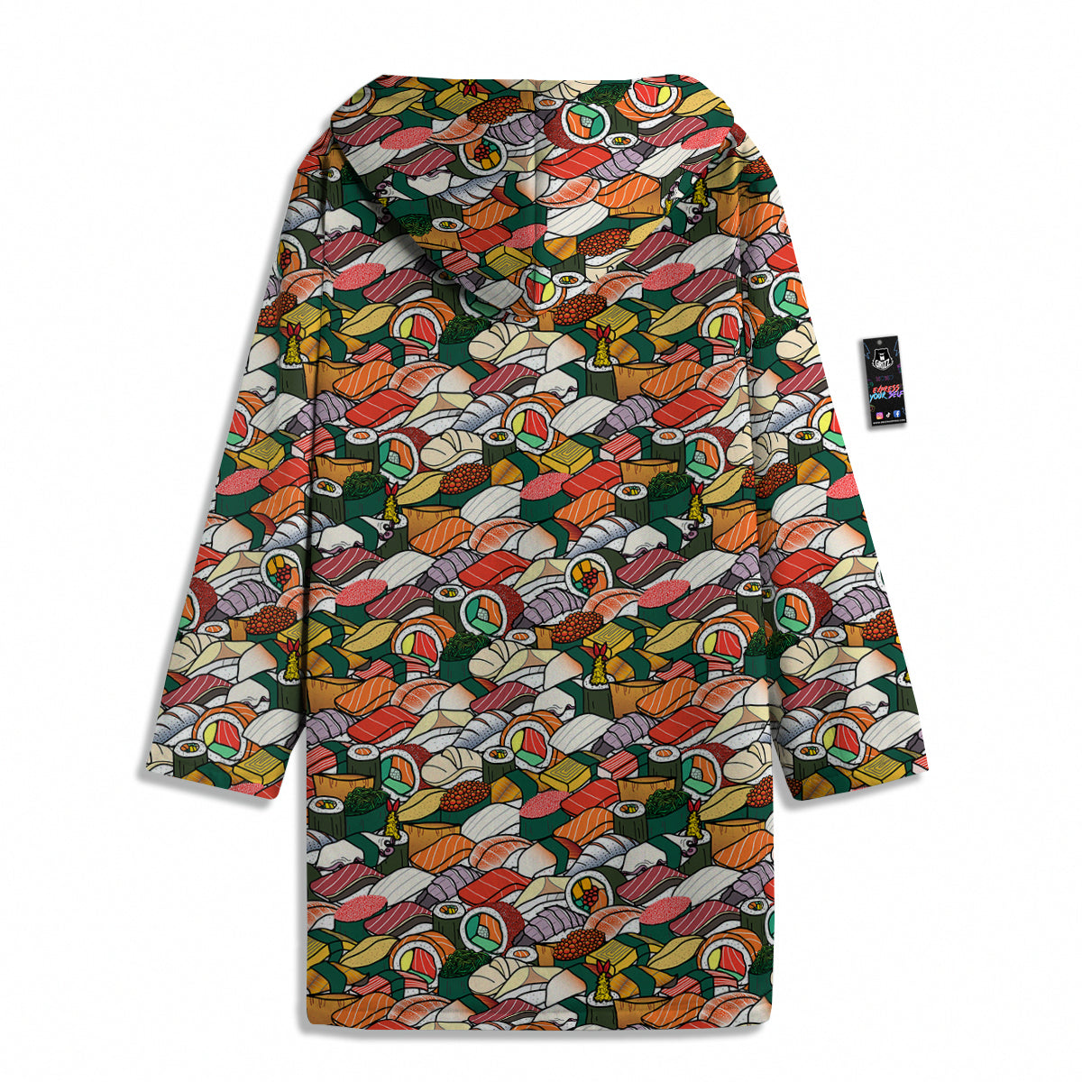 Sushi Japanese Colorful Print Pattern Men's Windbreaker Jacket-grizzshop