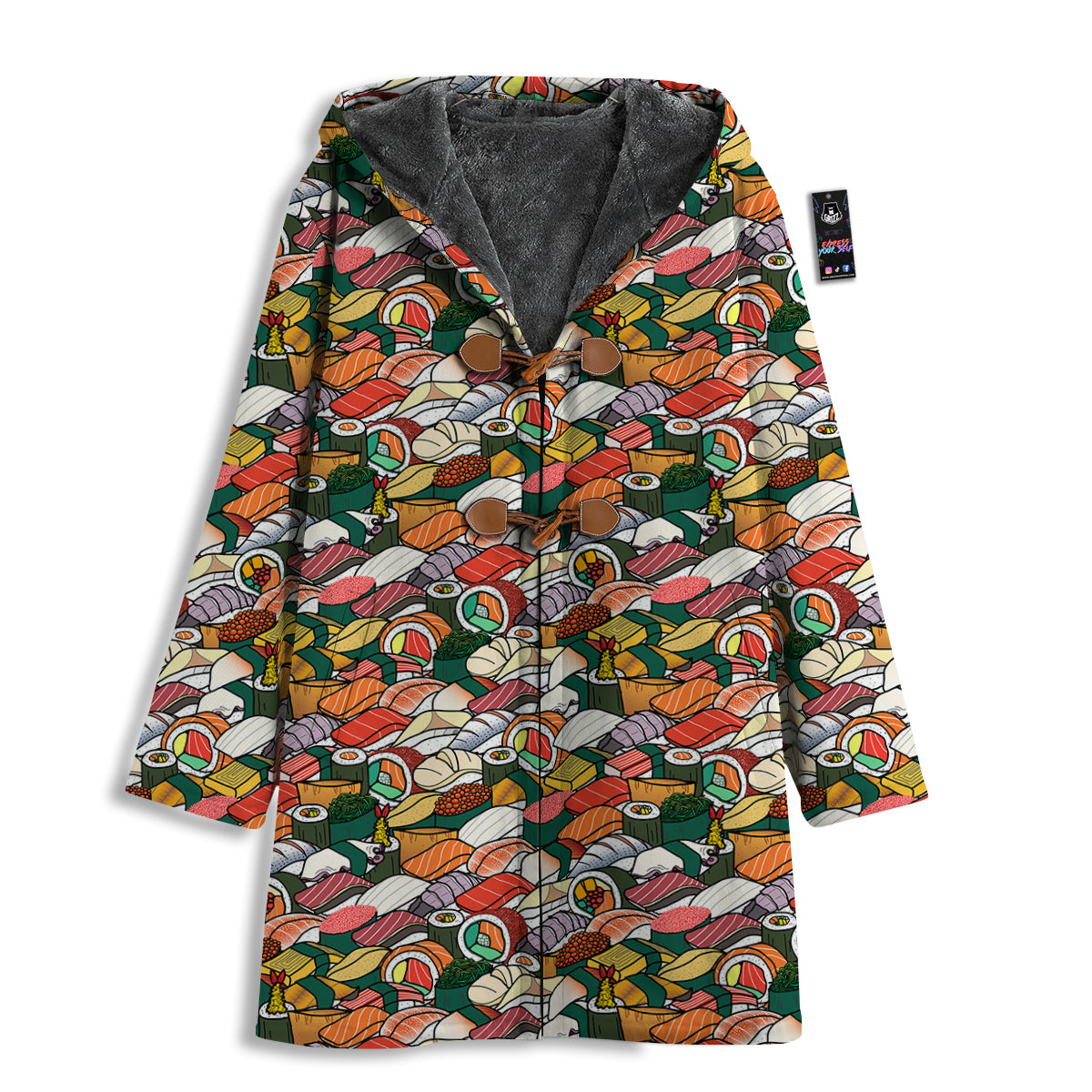 Sushi Japanese Colorful Print Pattern Men's Windbreaker Jacket-grizzshop