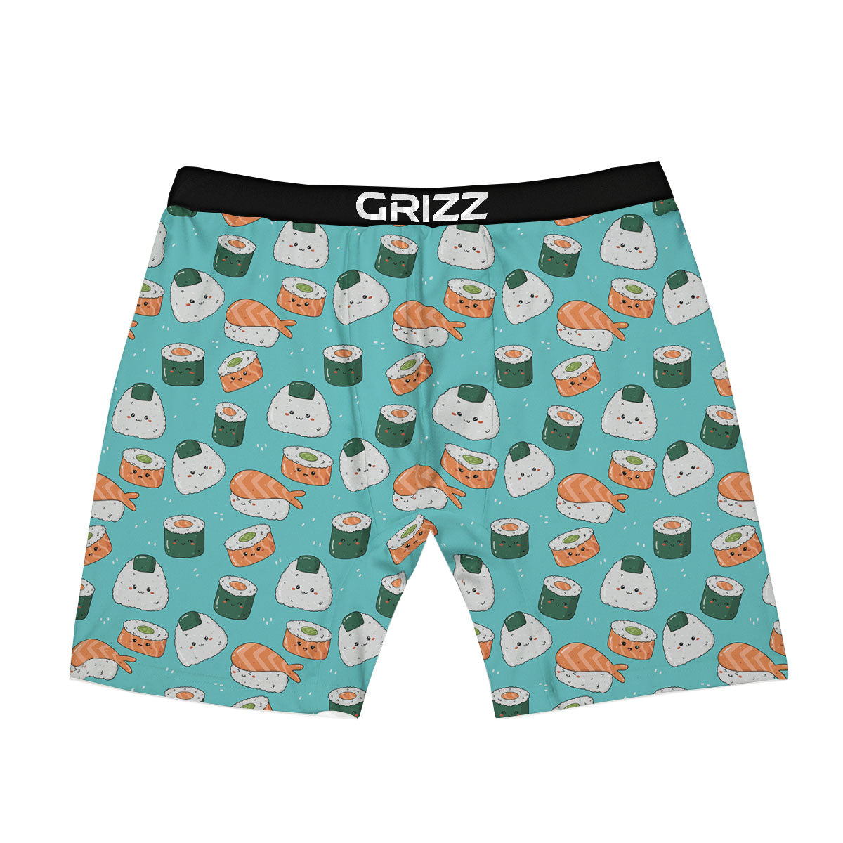Sushi Kawaii Japanese Print Pattern Boxer Briefs-grizzshop