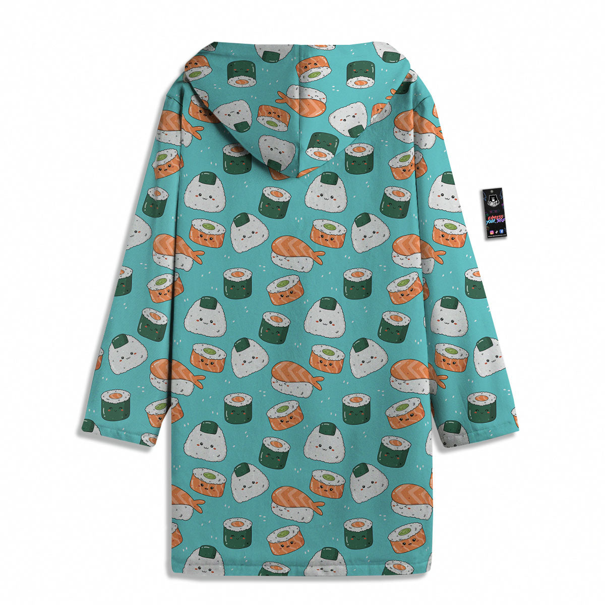 Sushi Kawaii Japanese Print Pattern Men's Windbreaker Jacket-grizzshop