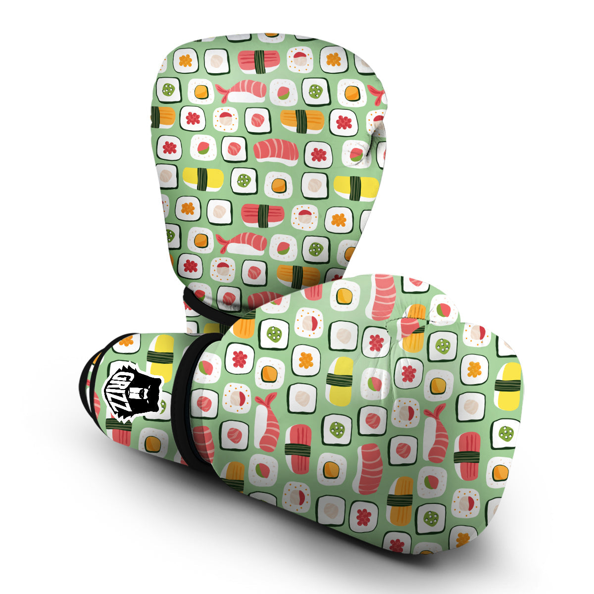 Sushi Kawaii Pattern Print Boxing Gloves-grizzshop