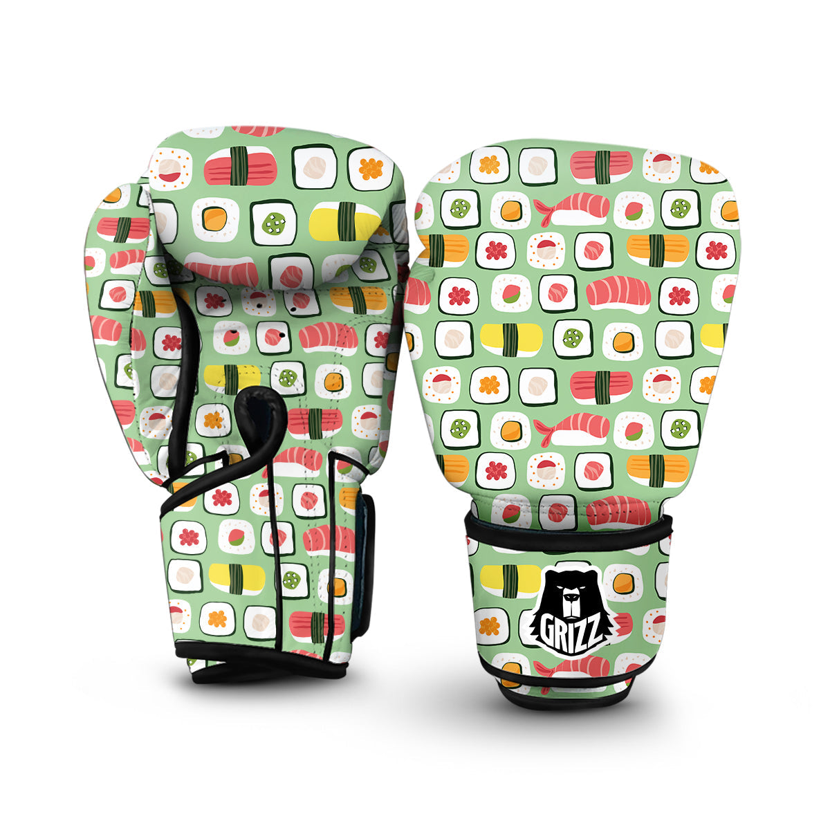 Sushi Kawaii Pattern Print Boxing Gloves-grizzshop