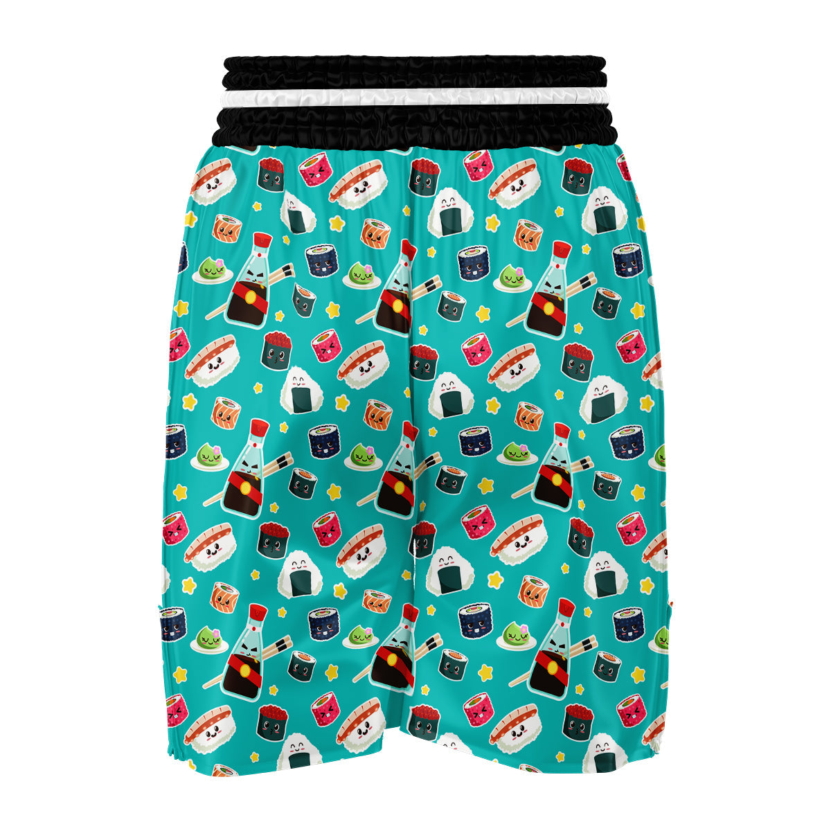 Sushi Pattern Print Boxing Shorts-grizzshop