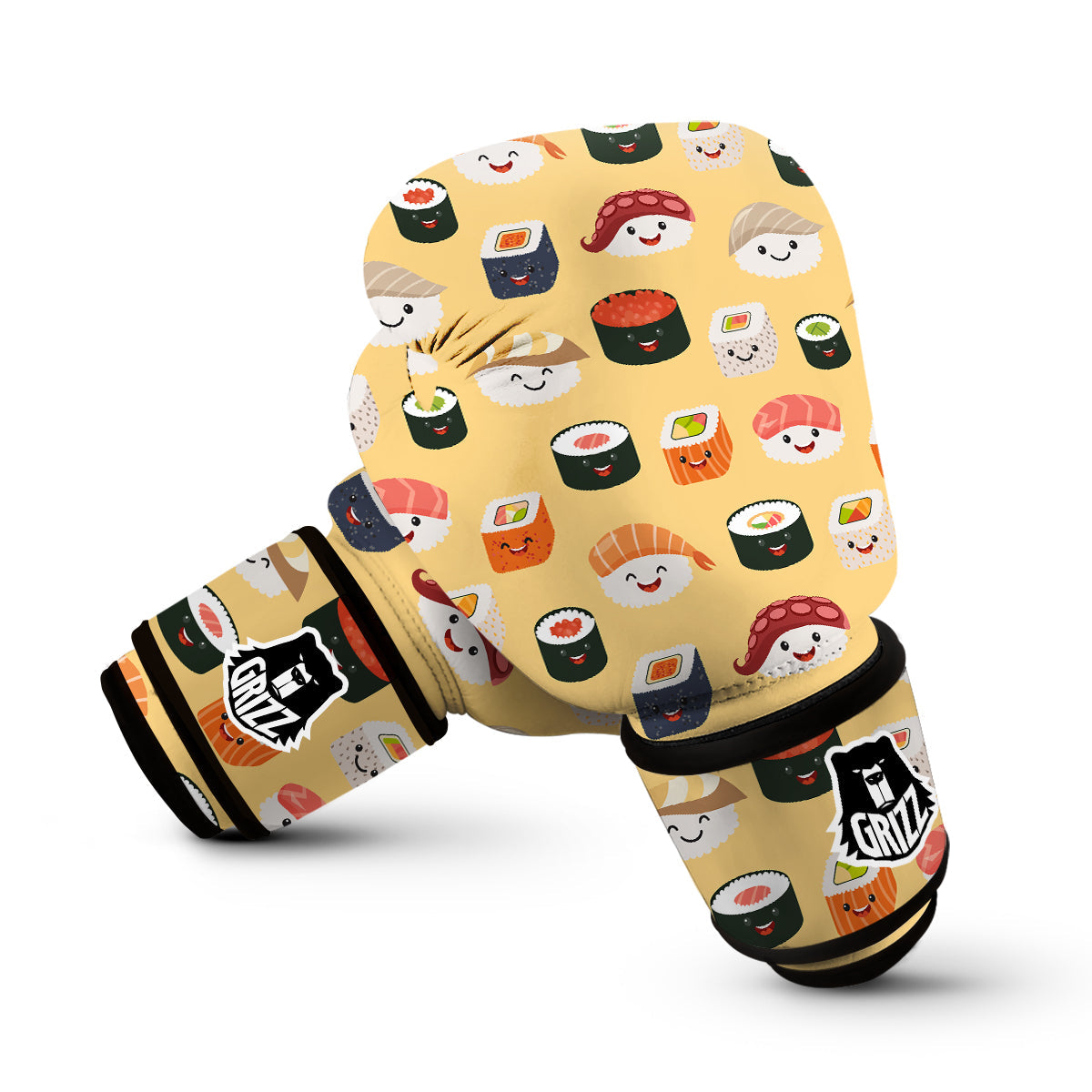 Sushi Print Pattern Boxing Gloves-grizzshop