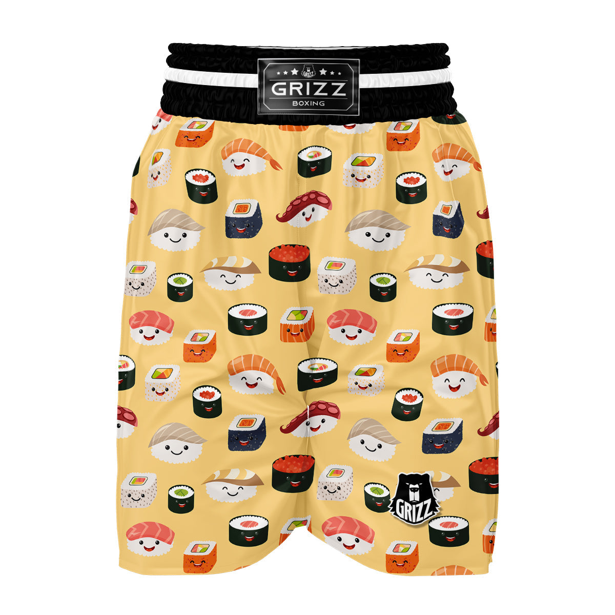 Sushi Print Pattern Boxing Shorts-grizzshop