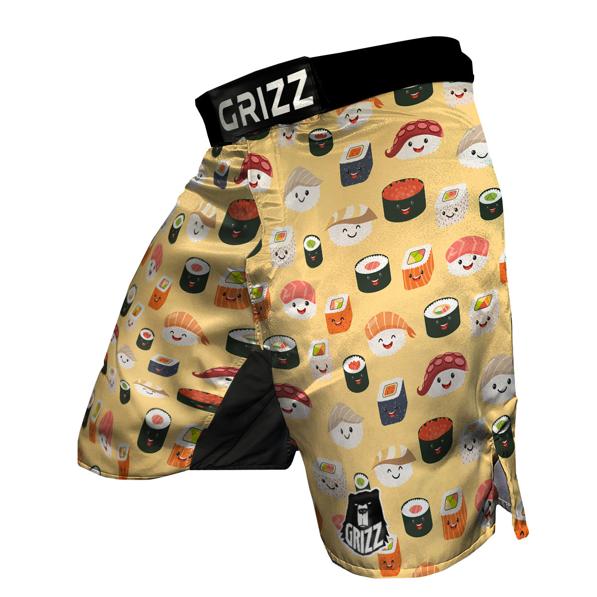 Sushi Print Pattern MMA Shorts-grizzshop