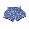 Swedish Floral Pattern Print Muay Thai Boxing Shorts-grizzshop