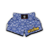 Swedish Floral Pattern Print Muay Thai Boxing Shorts-grizzshop