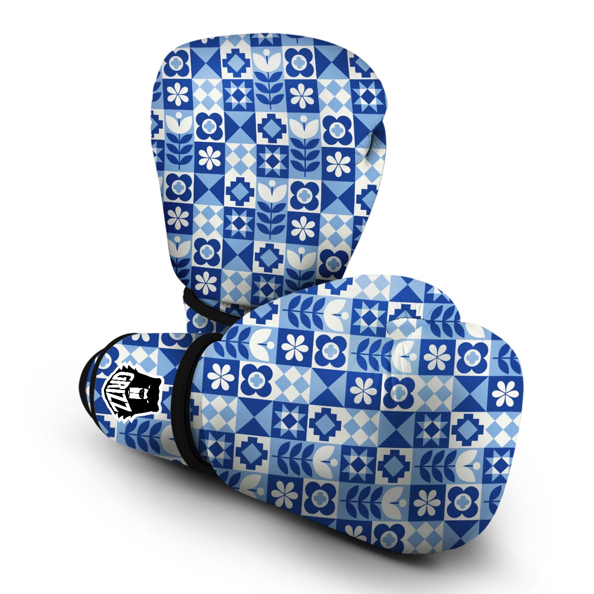 Swedish Pattern Print Boxing Gloves-grizzshop