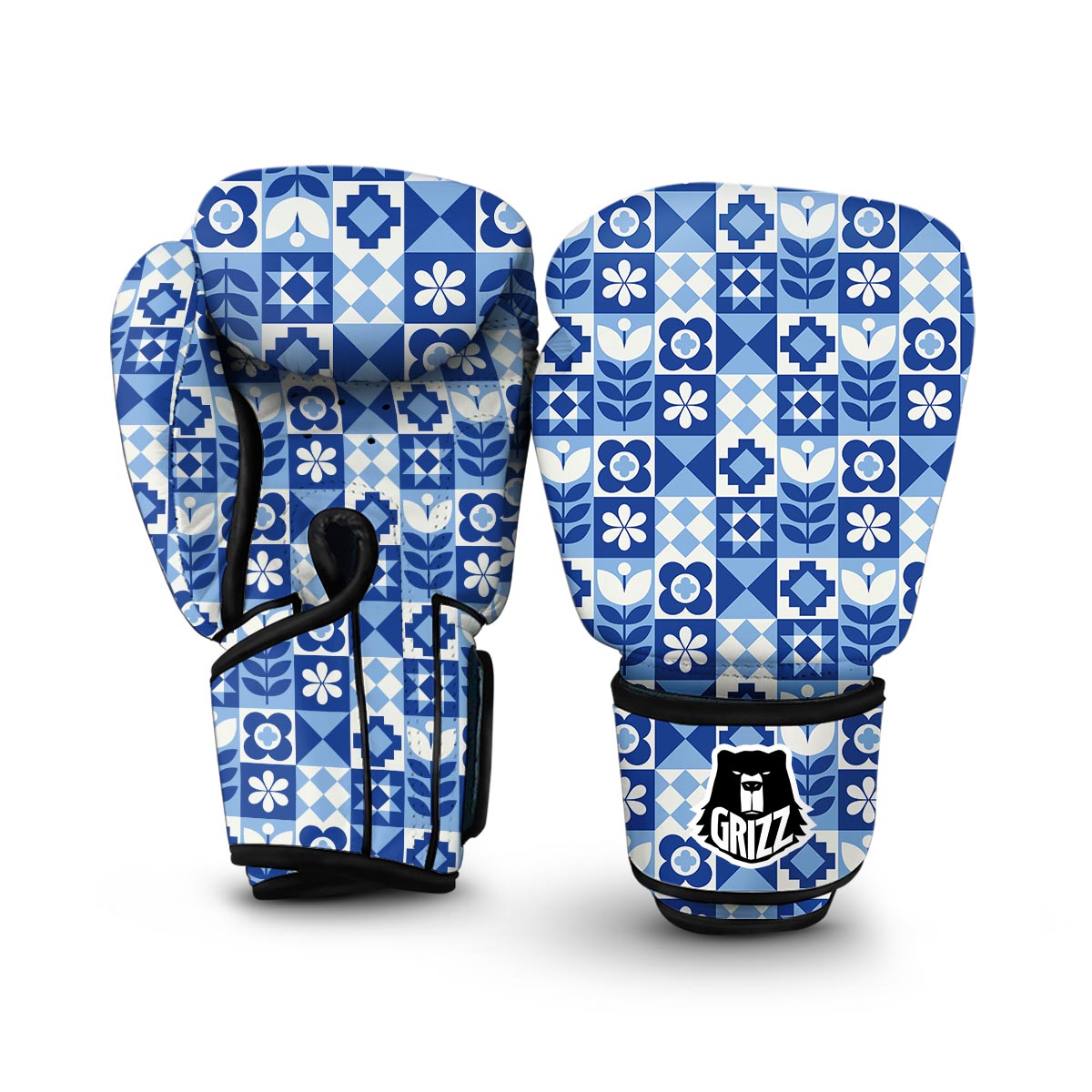 Swedish Pattern Print Boxing Gloves-grizzshop