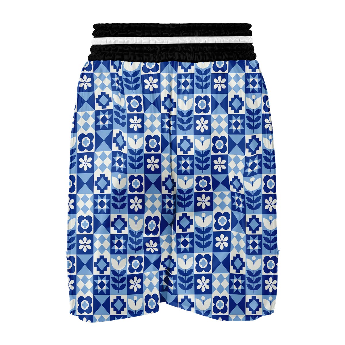 Swedish Pattern Print Boxing Shorts-grizzshop
