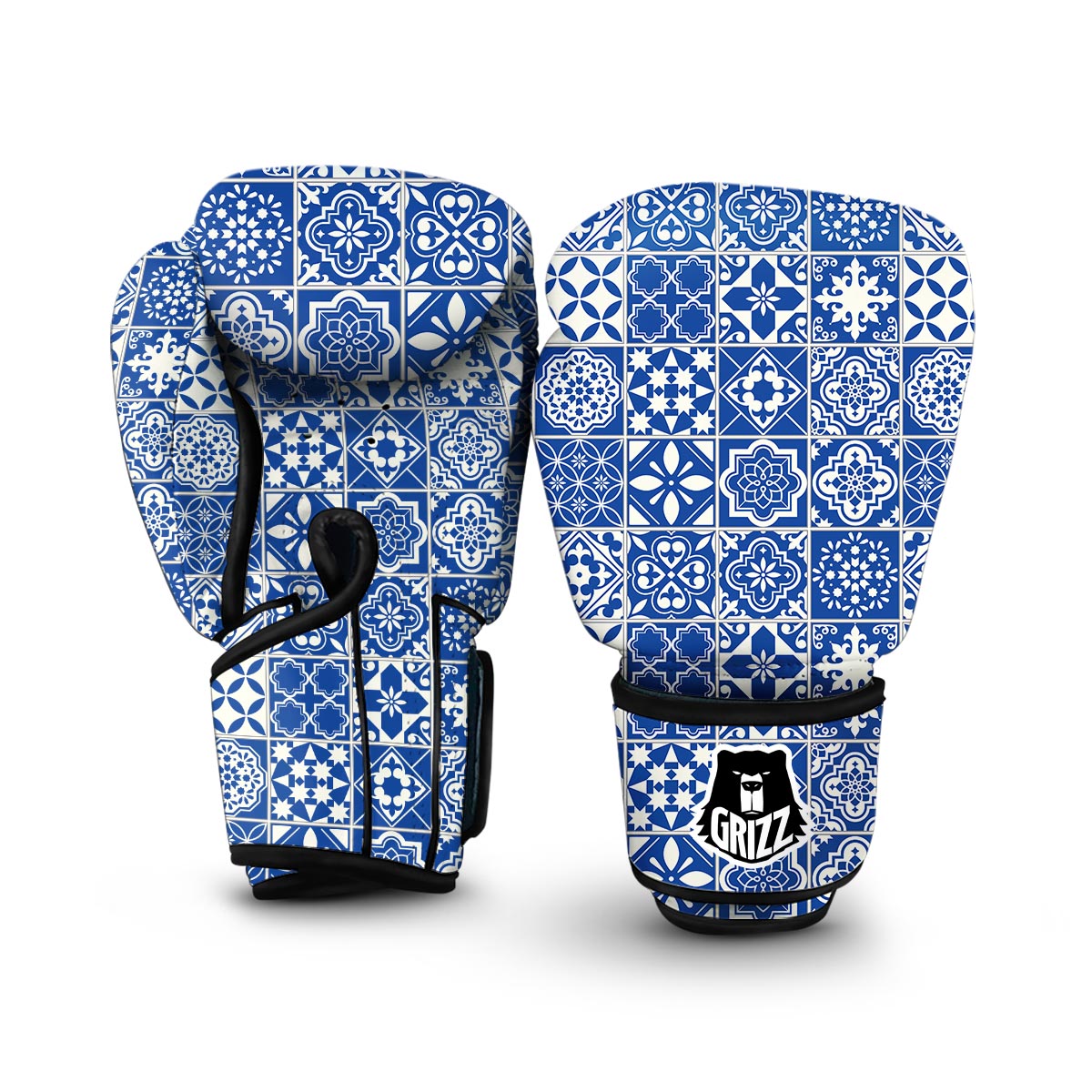 Swedish Print Pattern Boxing Gloves-grizzshop