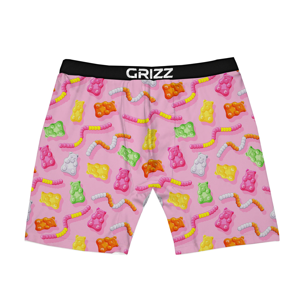 Sweet Gummy Bears And Worms Print Pattern Boxer Briefs-grizzshop