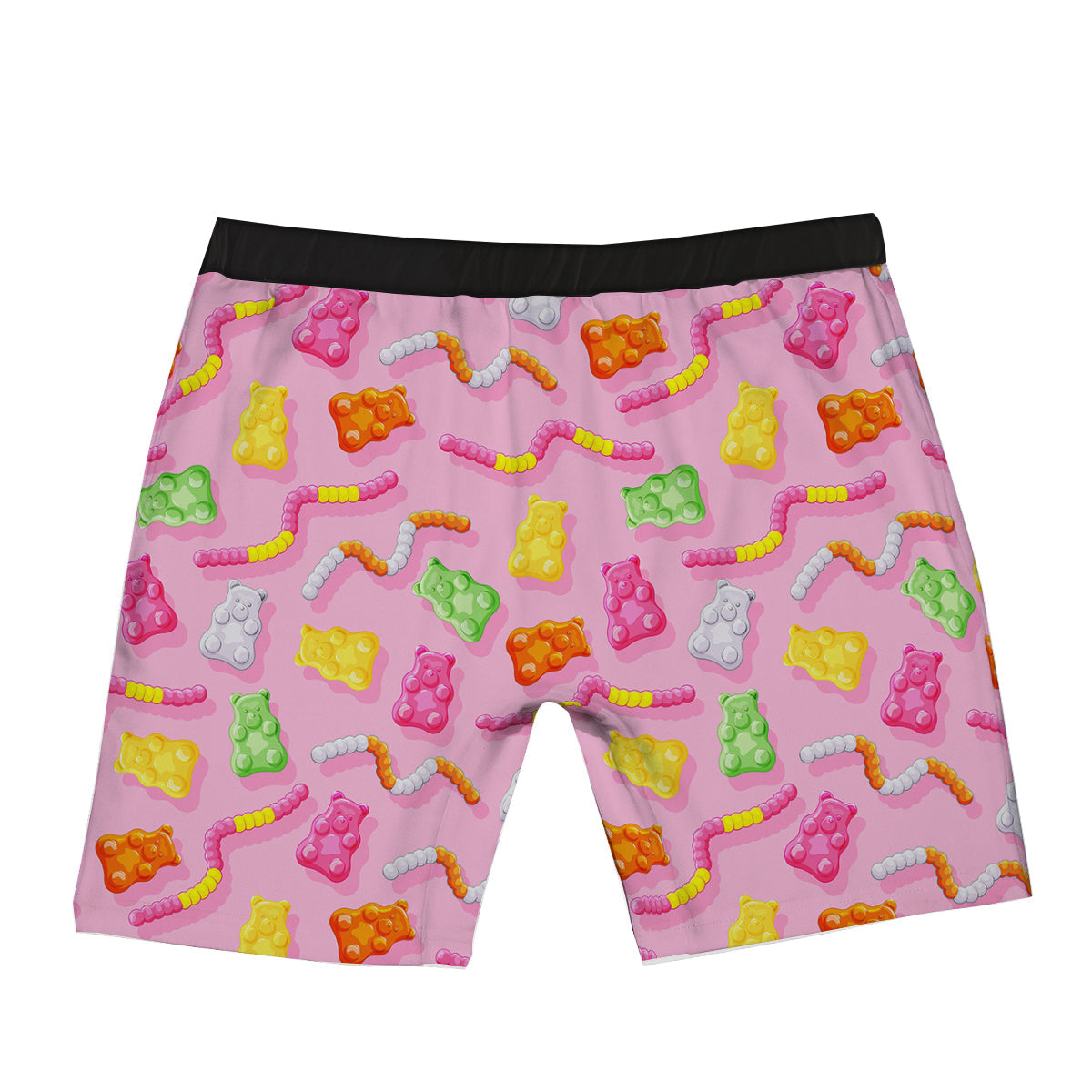 Sweet Gummy Bears And Worms Print Pattern Boxer Briefs-grizzshop