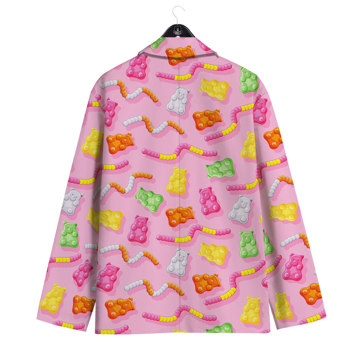 Sweet Gummy Bears And Worms Print Pattern Men's Sport Coat-grizzshop