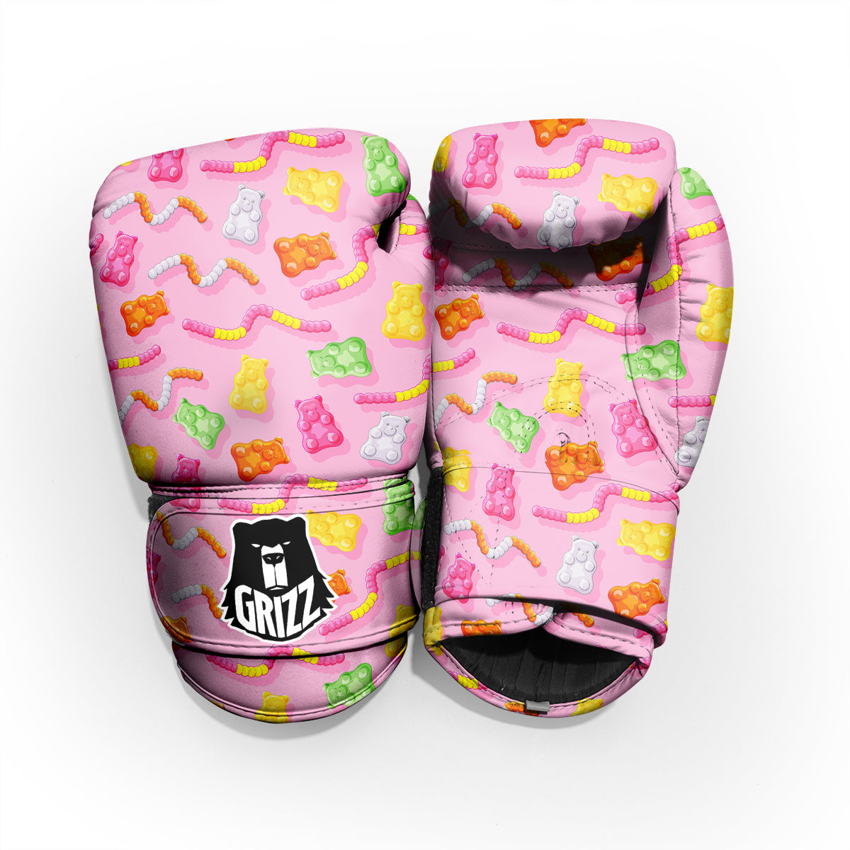 Sweet Gummy Bears And Worms Print Pattern Pro Boxing Glove