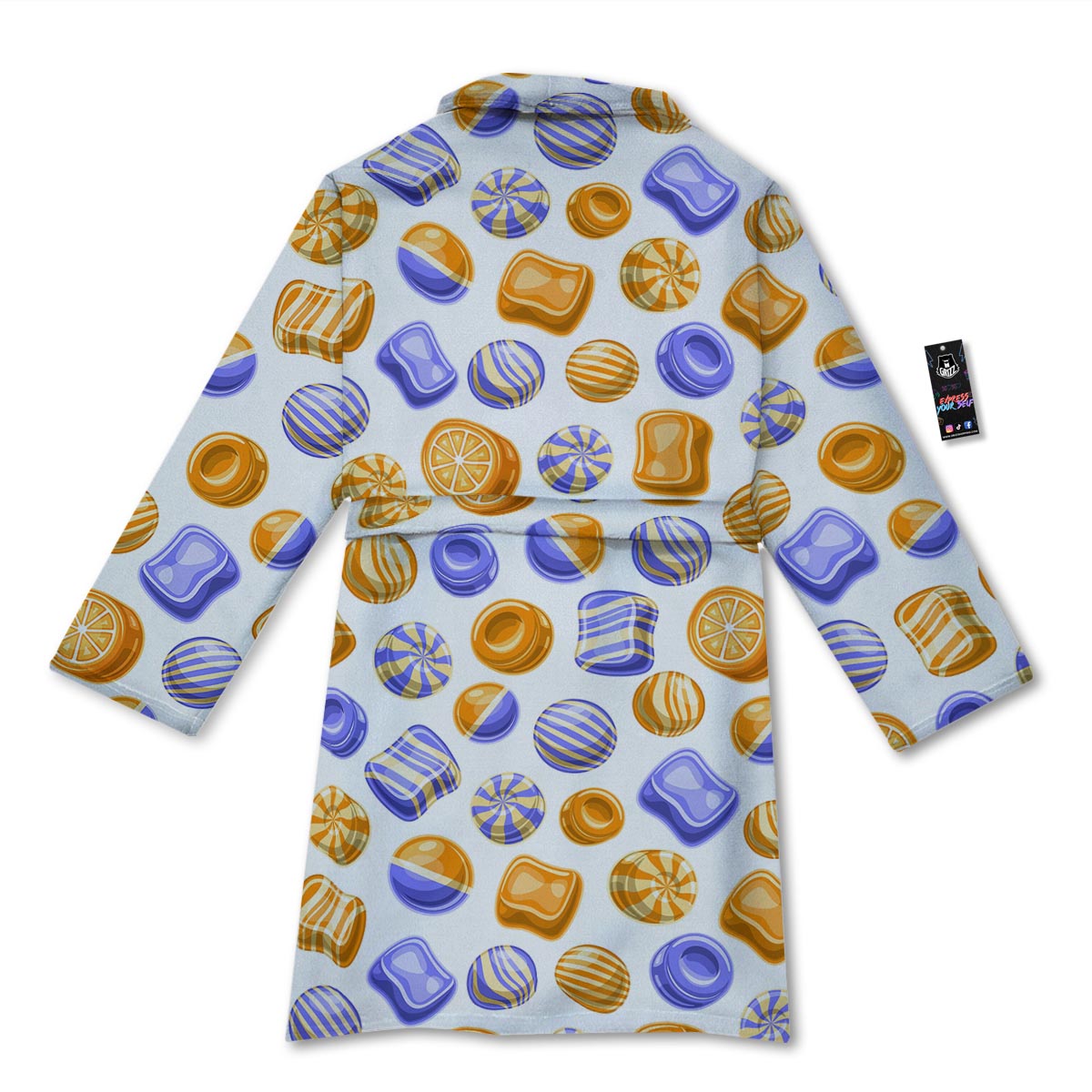 Sweet Gummy Print Pattern Bathrobe-grizzshop