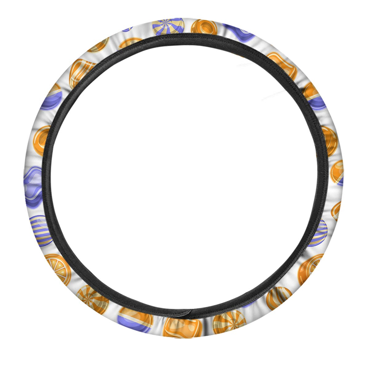 Sweet Gummy Print Pattern Car Steering Wheel Cover-grizzshop