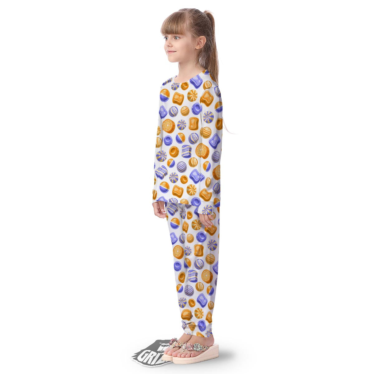 Sweet Gummy Print Pattern Kid's Pajamas-grizzshop