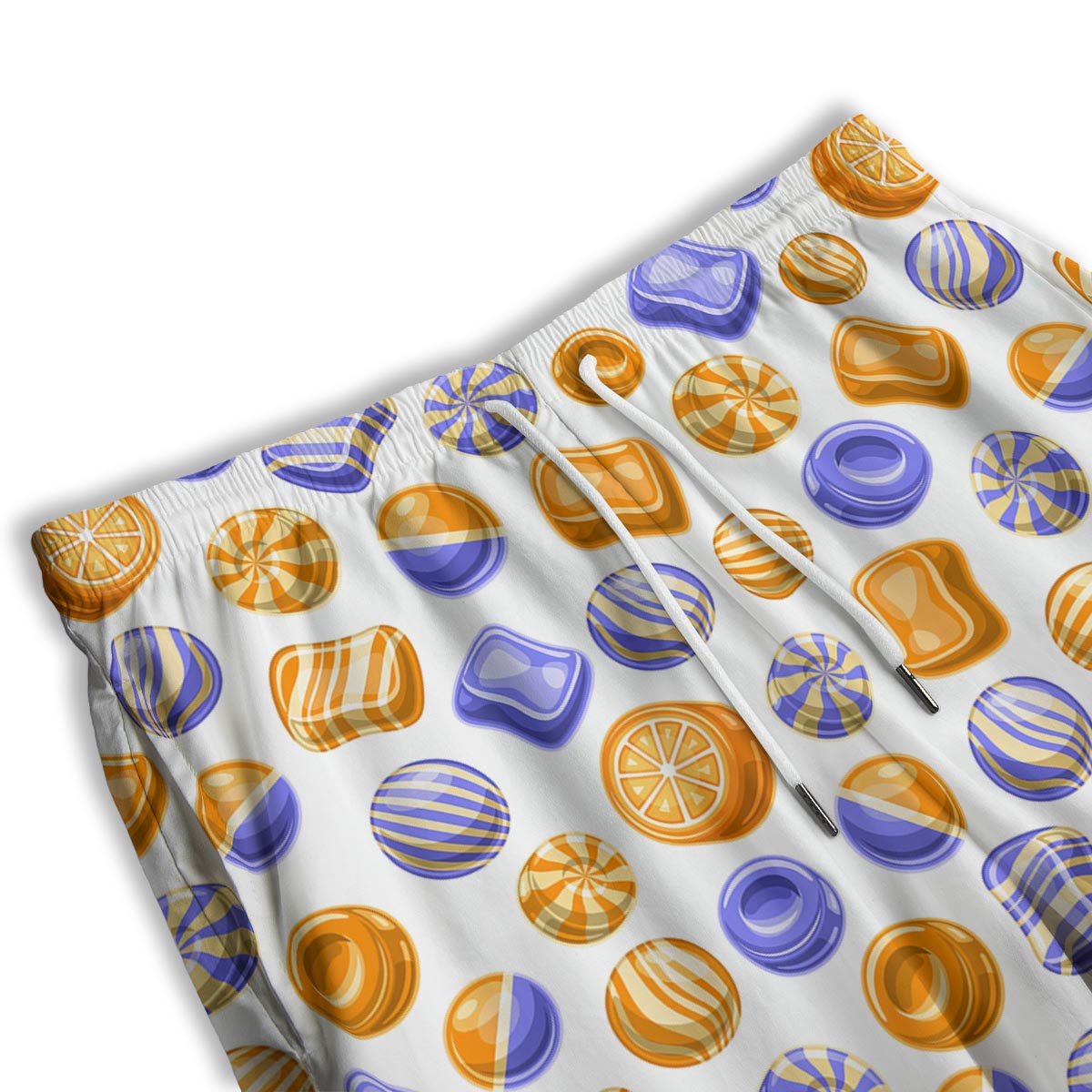 Sweet Gummy Print Pattern Men's Athletic Shorts