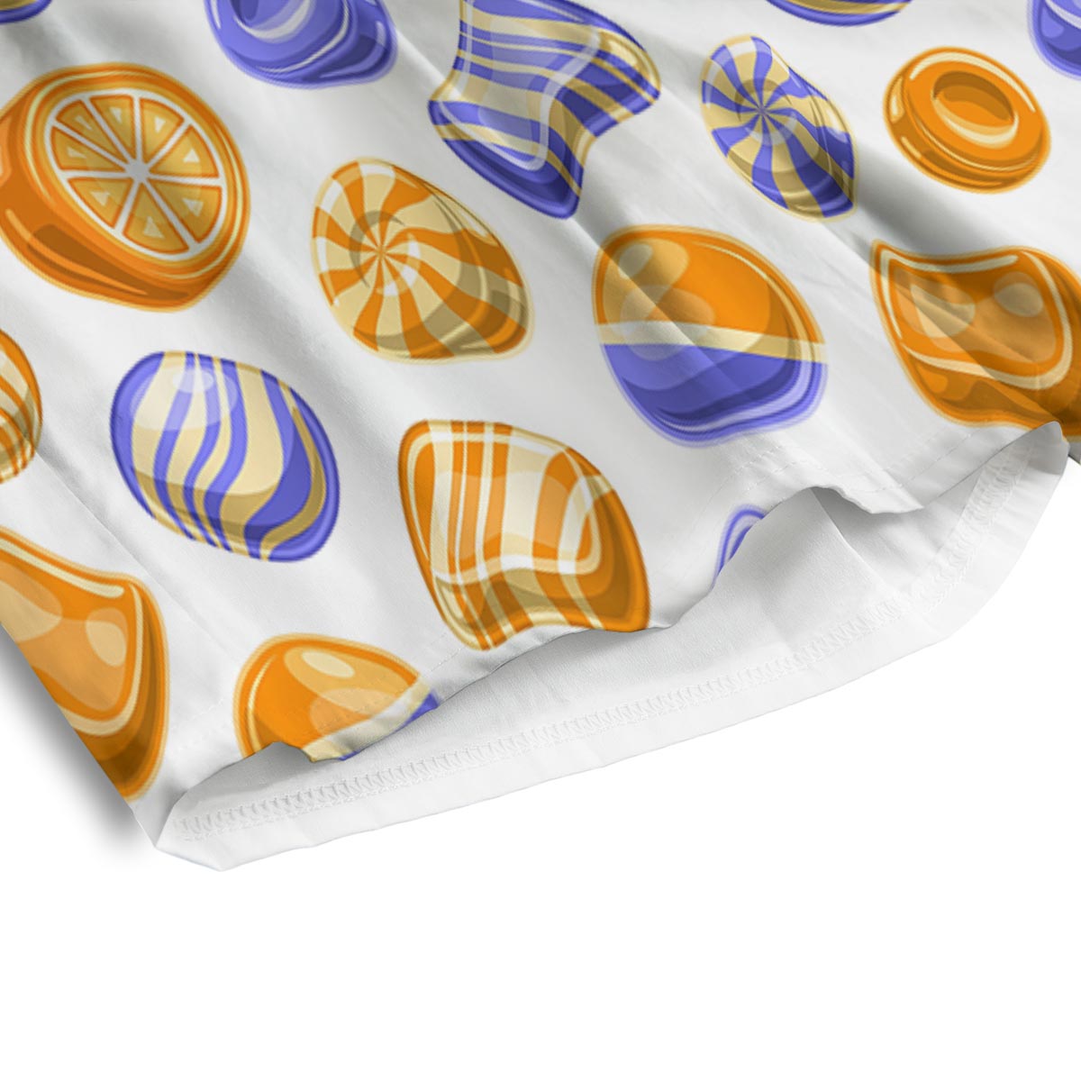 Sweet Gummy Print Pattern Men's Athletic Shorts