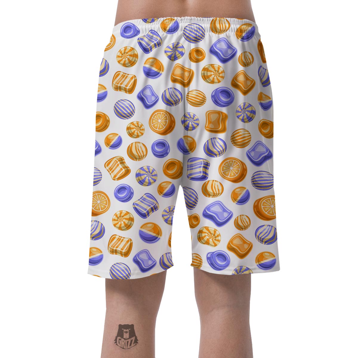 Sweet Gummy Print Pattern Men's Shorts-grizzshop