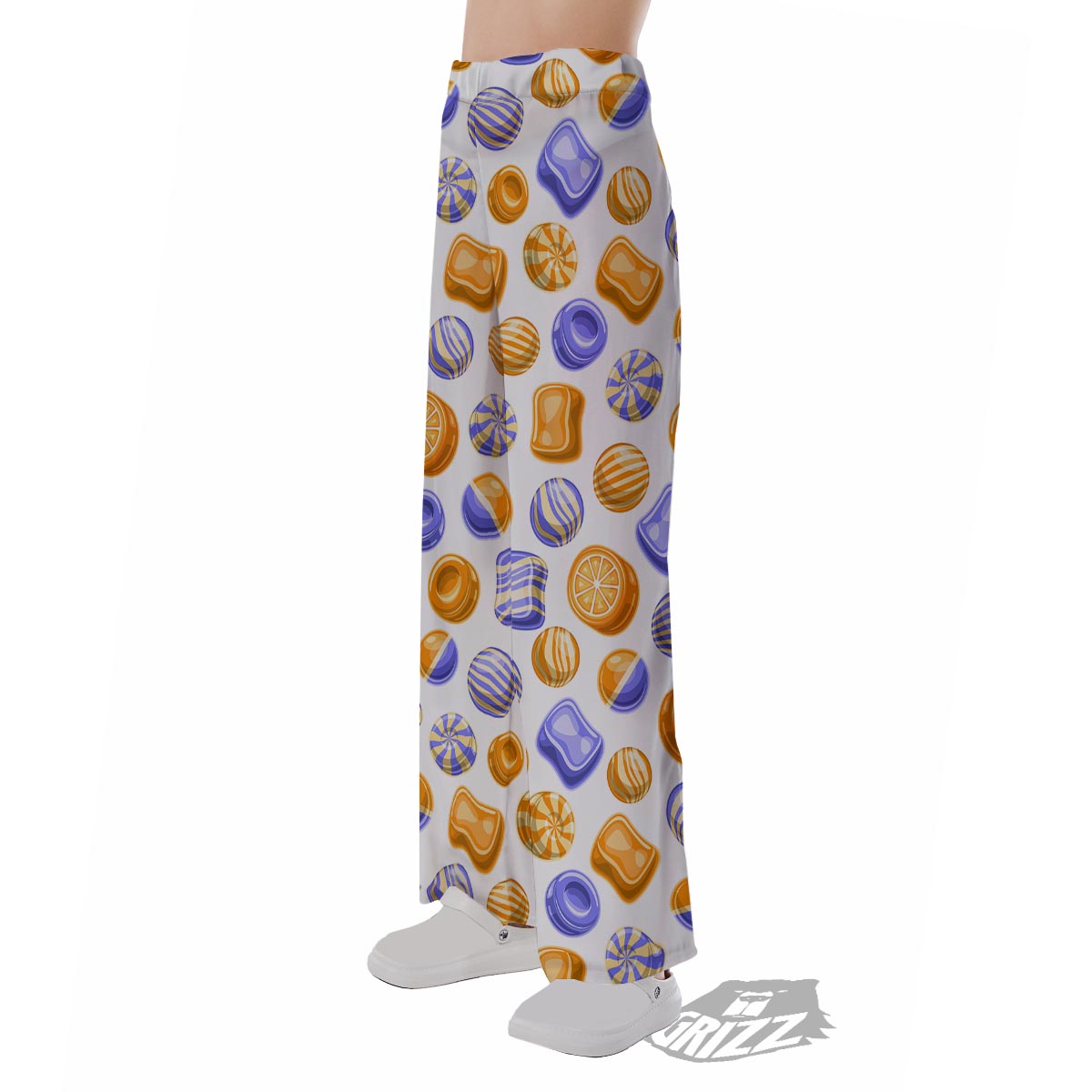 Sweet Gummy Print Pattern Pajama Pants-grizzshop